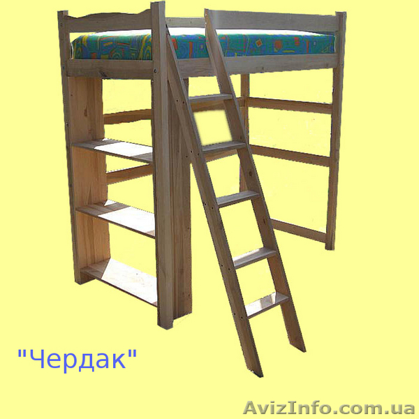 Детская двухъярусная кровать Чердак - <ro>Изображение</ro><ru>Изображение</ru> #1, <ru>Объявление</ru> #88576