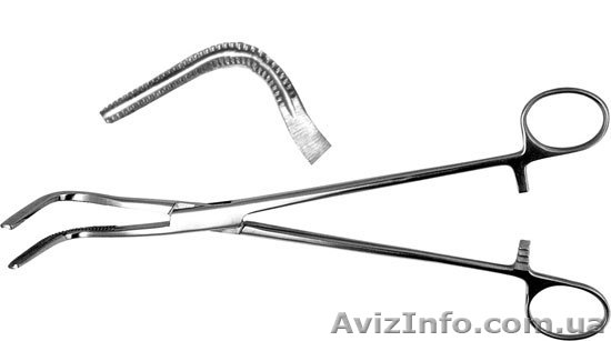 З-28 Зажим для бронха средний, 238 мм - <ro>Изображение</ro><ru>Изображение</ru> #1, <ru>Объявление</ru> #261249