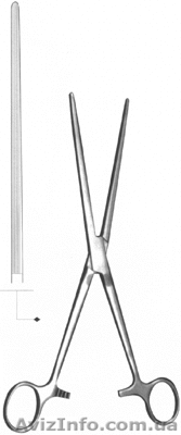 З-28 Зажим кишечный жесткий 256 мм - <ro>Изображение</ro><ru>Изображение</ru> #1, <ru>Объявление</ru> #261252
