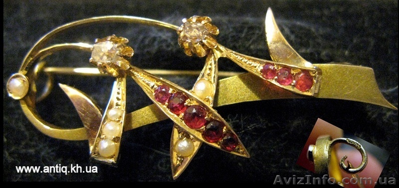 Старинная золотая брошь - <ro>Изображение</ro><ru>Изображение</ru> #1, <ru>Объявление</ru> #349840