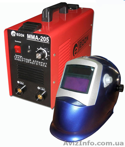 Сварочный инвертор EDON ММА-205 с маской хамелеон  - <ro>Изображение</ro><ru>Изображение</ru> #1, <ru>Объявление</ru> #345601