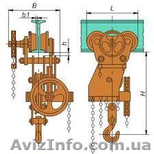 Таль ручная червячная передвижная ТРЧП и стационарная  г/п 1; 3 2; 5; 8 т  - <ro>Изображение</ro><ru>Изображение</ru> #1, <ru>Объявление</ru> #427414