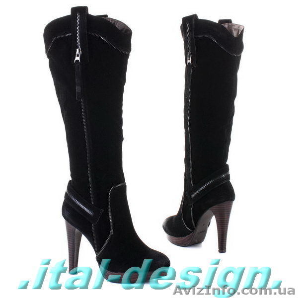 Сапоги женские замшевые - <ro>Изображение</ro><ru>Изображение</ru> #1, <ru>Объявление</ru> #466601