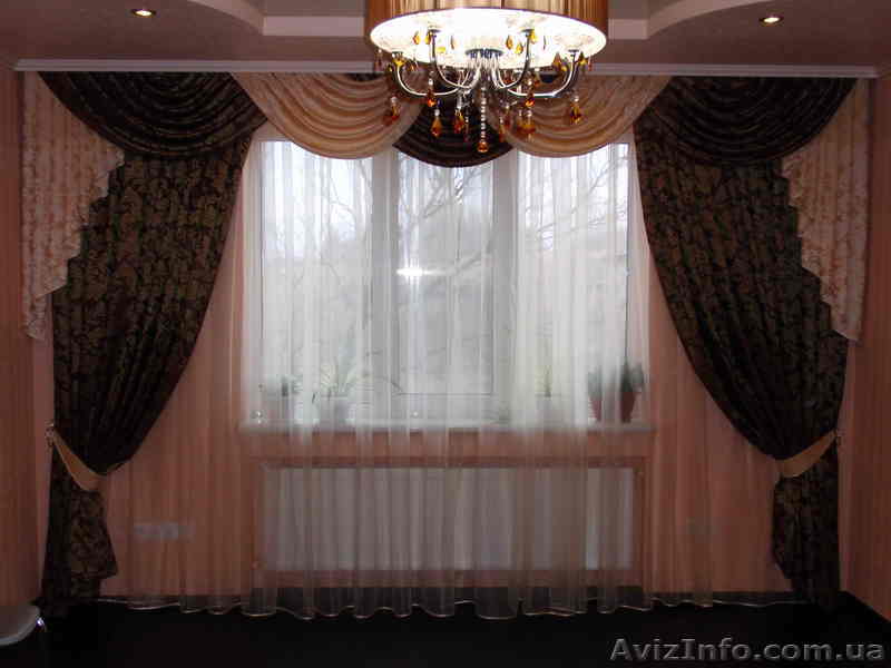 Шторы, гардины, ламбрекены, жесткое бандо, витражи, римские шторы. - <ro>Изображение</ro><ru>Изображение</ru> #1, <ru>Объявление</ru> #491351