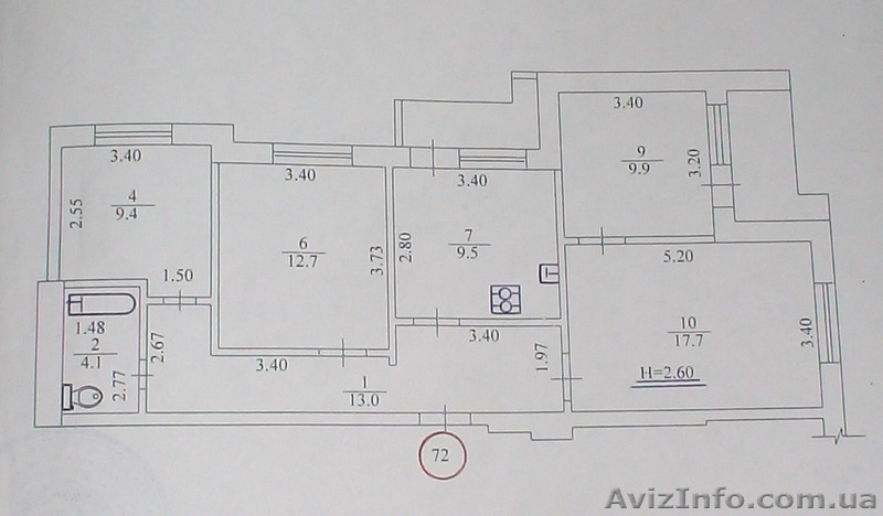 Продам свою 4к.кв  - <ro>Изображение</ro><ru>Изображение</ru> #1, <ru>Объявление</ru> #514262