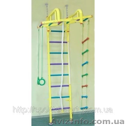 Шведская стенка Ladas. Домашний уголок с рукоходом. - <ro>Изображение</ro><ru>Изображение</ru> #1, <ru>Объявление</ru> #510889