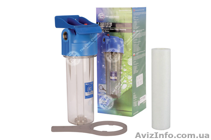 FHPR-HP1 - 10" натрубные корпуса для холодной воды (усиленные). Aquafilter - <ro>Изображение</ro><ru>Изображение</ru> #1, <ru>Объявление</ru> #557101