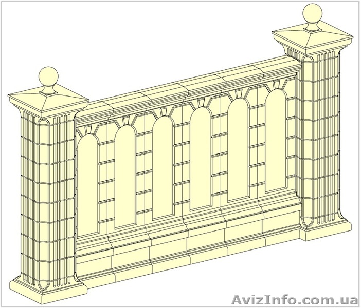 Межколонные секции, забор Харьков - <ro>Изображение</ro><ru>Изображение</ru> #1, <ru>Объявление</ru> #660622