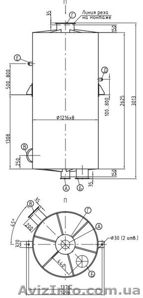 Деаэратор вакуумный ДВ - <ro>Изображение</ro><ru>Изображение</ru> #1, <ru>Объявление</ru> #756727