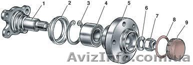 Подшипники, ступицы, выжимные подшипники, ролики, натяжители и др.    - <ro>Изображение</ro><ru>Изображение</ru> #1, <ru>Объявление</ru> #804173