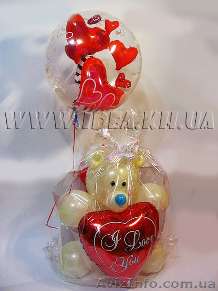 Неповторимые композиции из воздушных шаров от Idea к 14 февраля - <ro>Изображение</ro><ru>Изображение</ru> #1, <ru>Объявление</ru> #834751