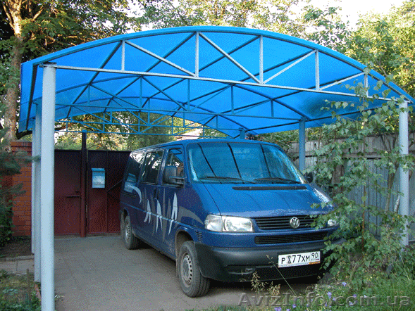 Навес из поликарбоната в Харькове - <ro>Изображение</ro><ru>Изображение</ru> #1, <ru>Объявление</ru> #843179