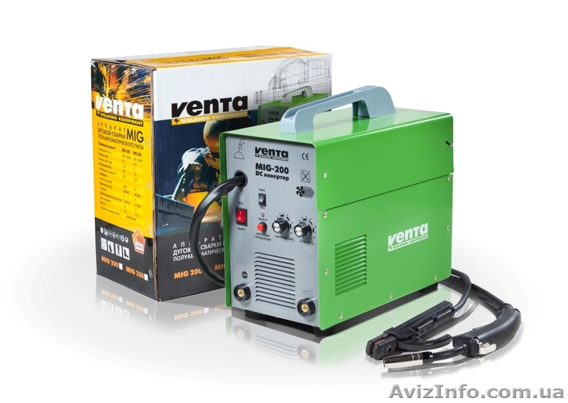 Недорогой сварочный инверторный полуавтомат  Venta MIG-200D  - <ro>Изображение</ro><ru>Изображение</ru> #1, <ru>Объявление</ru> #933346