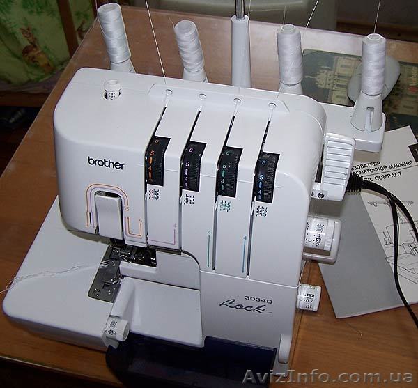 Срочно продам оверлок brother 3034d - <ro>Изображение</ro><ru>Изображение</ru> #1, <ru>Объявление</ru> #939081