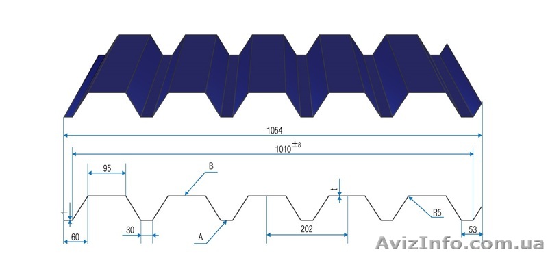  Профнастил Н44 толщена. - <ro>Изображение</ro><ru>Изображение</ru> #1, <ru>Объявление</ru> #1161435