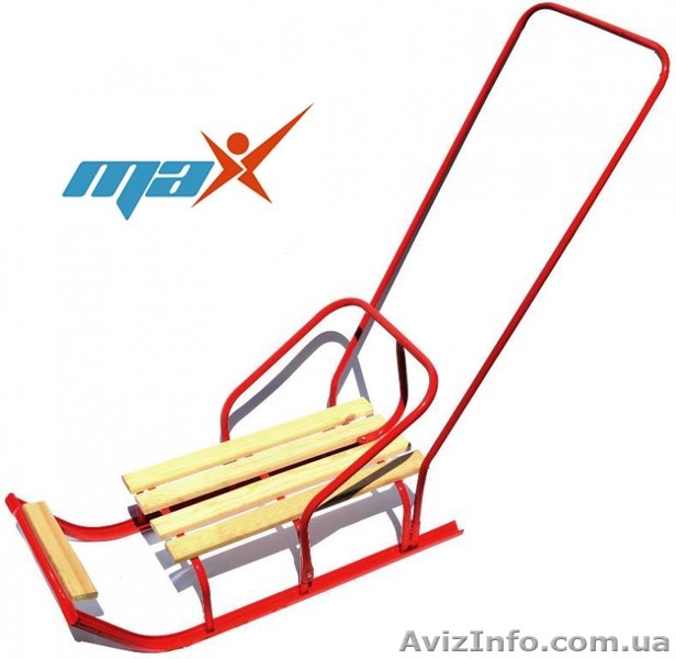 Детские санки с ручкой-толкателем дешево - <ro>Изображение</ro><ru>Изображение</ru> #1, <ru>Объявление</ru> #1154986