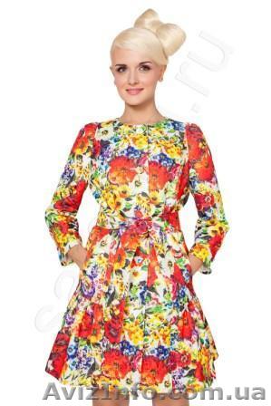 Продам классный плащ на весну с модным цветочным принтом  - <ro>Изображение</ro><ru>Изображение</ru> #1, <ru>Объявление</ru> #1210918