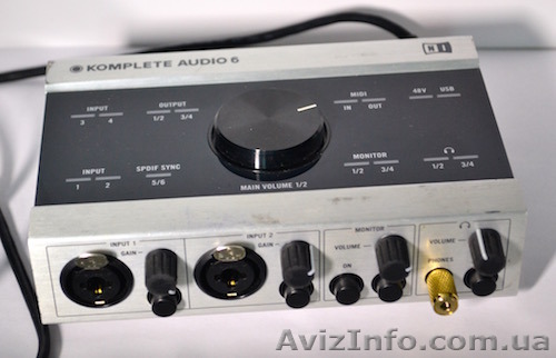 Продам внешнюю звуковую карту Komplete audio 6 - <ro>Изображение</ro><ru>Изображение</ru> #1, <ru>Объявление</ru> #1245758
