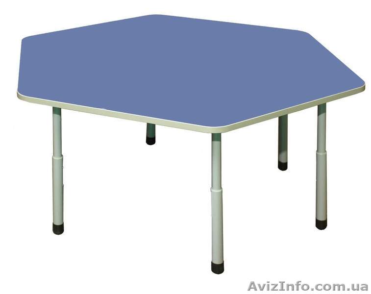 Стол детский 6-угольный регулируемый, Столы для детских садов - <ro>Изображение</ro><ru>Изображение</ru> #1, <ru>Объявление</ru> #1247781