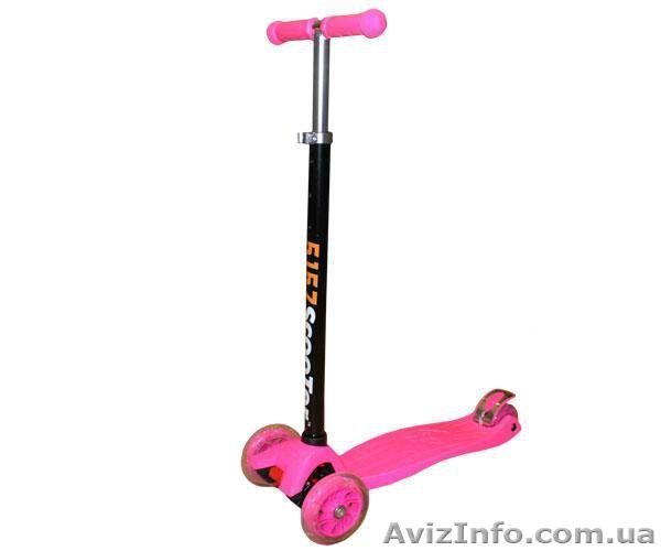 Детский самокат Trolo Mini розовый - <ro>Изображение</ro><ru>Изображение</ru> #1, <ru>Объявление</ru> #1416095