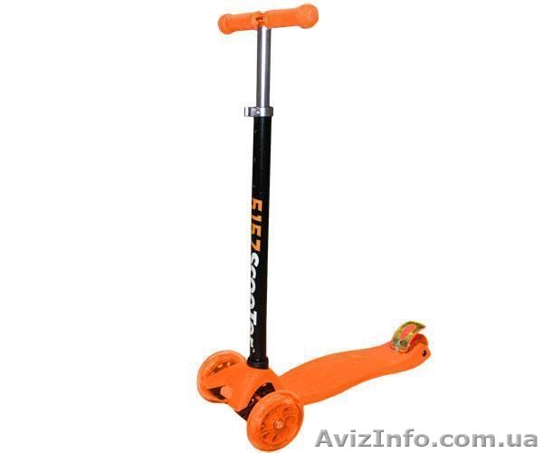 Детский самокат Trolo Mini оранжевый - <ro>Изображение</ro><ru>Изображение</ru> #1, <ru>Объявление</ru> #1416096