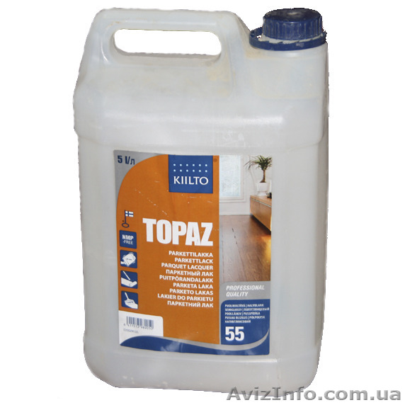 "TOPAZ" Однокомпонентный, паркетный лак на водной основе - <ro>Изображение</ro><ru>Изображение</ru> #1, <ru>Объявление</ru> #1445772
