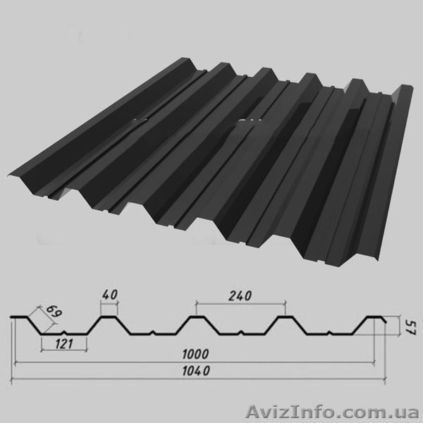 Продам профнастил ПК 57 от производителя - <ro>Изображение</ro><ru>Изображение</ru> #1, <ru>Объявление</ru> #1470023