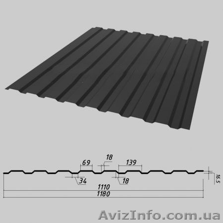 Продам профнастил ПС/ПК 18 от производителя - <ro>Изображение</ro><ru>Изображение</ru> #1, <ru>Объявление</ru> #1470013