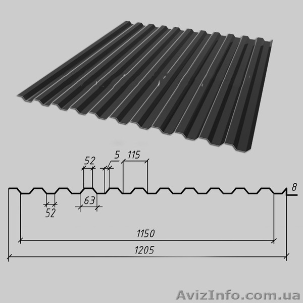 Продам профнастил от завода изготовителя - <ro>Изображение</ro><ru>Изображение</ru> #1, <ru>Объявление</ru> #1470009