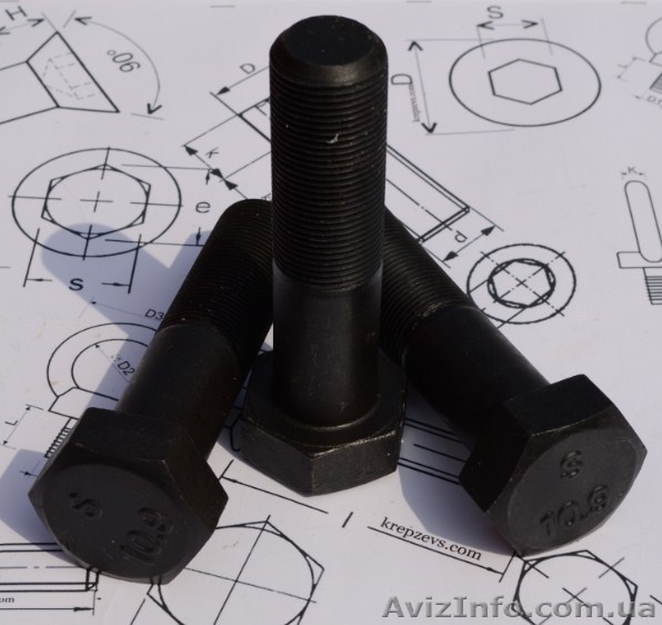 Продам болты М14 высокопрочные шестигранные с мелкой и стандартной резьбой - <ro>Изображение</ro><ru>Изображение</ru> #1, <ru>Объявление</ru> #1476527