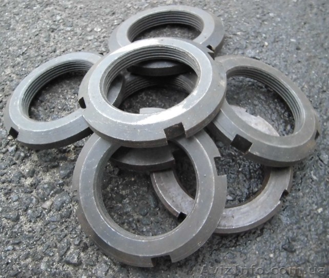 Продам гайки круглые шлицевые ГОСТ 11871-88, DIN 981 - <ro>Изображение</ro><ru>Изображение</ru> #1, <ru>Объявление</ru> #1474879