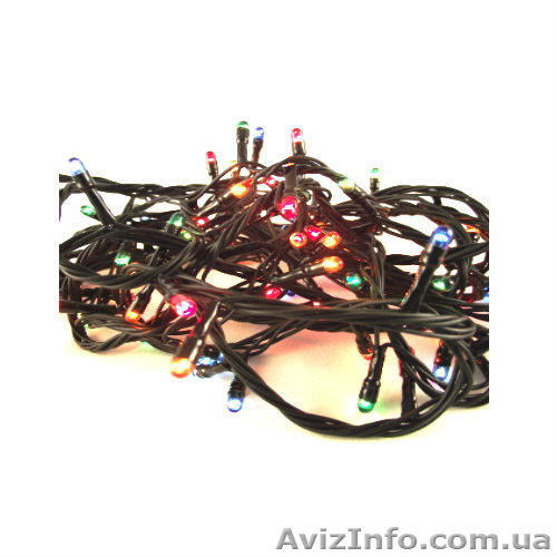 Гирлянда на черном проводе — 200 лампочек - <ro>Изображение</ro><ru>Изображение</ru> #1, <ru>Объявление</ru> #1493549