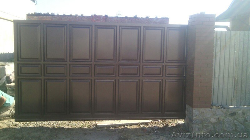 Откатные ворота (филенчатые) 2000*3000 - <ro>Изображение</ro><ru>Изображение</ru> #1, <ru>Объявление</ru> #1553645