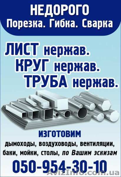 Изготовим из нержавейки и черного металла по Вашим эскизам дымоходы, баки, мойки - <ro>Изображение</ro><ru>Изображение</ru> #1, <ru>Объявление</ru> #1634457