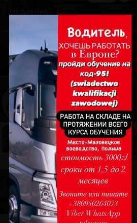 Курс на код-95 в Польше - <ro>Изображение</ro><ru>Изображение</ru> #1, <ru>Объявление</ru> #1696574