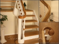 Изогнутые поручни, радиусные ограждения, столбы для лестниц дома, офиса, квартир - <ro>Изображение</ro><ru>Изображение</ru> #2, <ru>Объявление</ru> #1067451