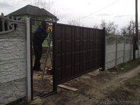 Ворота, + Калитки, Филенчатые "шоколадка", гладко листовые, профлистовые - <ro>Изображение</ro><ru>Изображение</ru> #5, <ru>Объявление</ru> #1465241