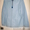женская новая кожаная голубая куртка размер М #622332
