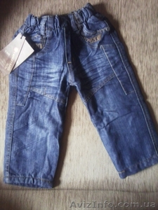 Продам новые стильные джинсы на флисе от 1 до 2,5лет. - <ro>Изображение</ro><ru>Изображение</ru> #1, <ru>Объявление</ru> #92381