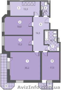 Продаются 1,2,3,4 комнатные квартиры в новом доме на Алексеевке - <ro>Изображение</ro><ru>Изображение</ru> #9, <ru>Объявление</ru> #237328