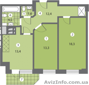 Продаются 1,2,3,4 комнатные квартиры в новом доме на Алексеевке - <ro>Изображение</ro><ru>Изображение</ru> #7, <ru>Объявление</ru> #237328