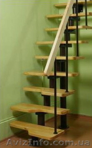 Модульная лестница гусиный шаг для дома - <ro>Изображение</ro><ru>Изображение</ru> #1, <ru>Объявление</ru> #300304