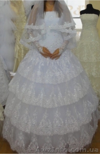 Продам свадебное платье в отличном состоянии - <ro>Изображение</ro><ru>Изображение</ru> #2, <ru>Объявление</ru> #589091