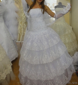 Продам свадебное платье в отличном состоянии - <ro>Изображение</ro><ru>Изображение</ru> #3, <ru>Объявление</ru> #589091