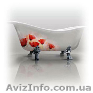 Реставрация ванн жидким акрилом - наливная ванна.