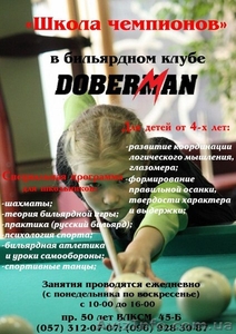 Школа бильярда в бильярдно-развлекательном клубе "DOBERMAN" - <ro>Изображение</ro><ru>Изображение</ru> #1, <ru>Объявление</ru> #605527