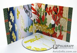 Печать на дисках,  печать на обложках,  тиражирование,  печать конвертов дисков