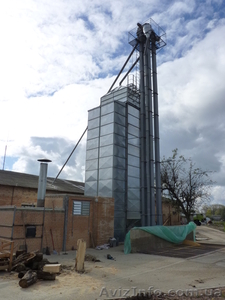 Зерносушилка на дровах,  13 т/ч по кукурузе,  с 24% до 14%