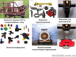 запчастини та комплектуючі до оприскувачів
