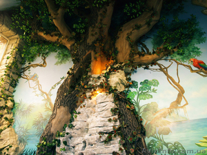 Уникальная художественная отделка интерьера.